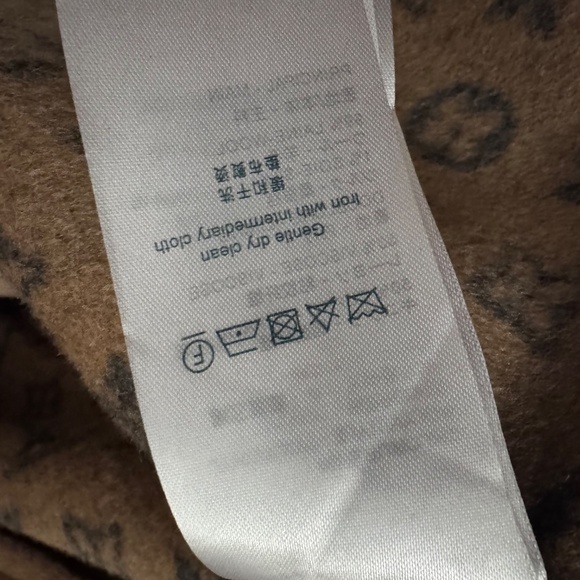 Louis Vuitton Brown Monogram Wool Coat Old Flower Bathrobe Short Coat - Picture 3 of 7